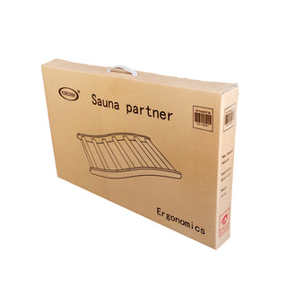 Sunvega Hemlock Round Stick Sauna Backrest for Ergonomic Posture Support