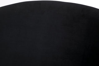 Sunvega Velvet Upholstered Padded Bucket Seat Dining Chair with Metal Legs