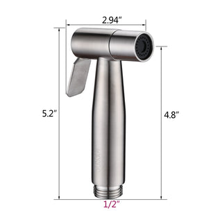 Sunvega Handheld Bidet Sprayer with 304 Stainless Steel Nozzle and 360 Pivot