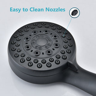 Sunvega High Pressure Handheld Shower Head with Hose and 5 Chrome Spray Modes
