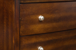 Sunvega Gray Finish Birch Veneer 3 Drawer Nightstand with Nickel Hardware