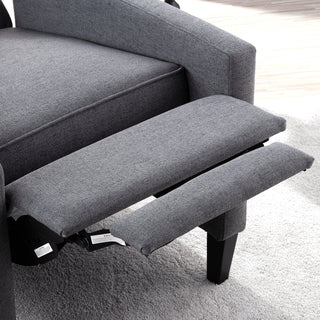 Sunvega Manual Wing Chair Recliner with High Resilience Sponge and Silver Bubble Nails