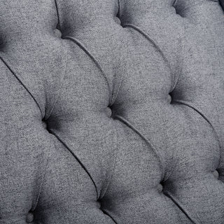 Sunvega Manual Wing Chair Recliner with High Resilience Sponge and Silver Bubble Nails
