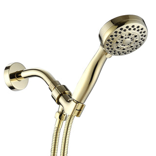 Sunvega High Pressure Handheld Shower Head with Hose and 5 Chrome Spray Modes