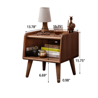 Sunvega Premium European Beechwood Nightstand with Ample Storage and Safe Design