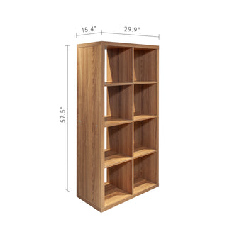 Sunvega 8-Cube Storage Organizer with Open Back Shelves for Home Office