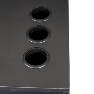 Sunvega 3 in 1 Vanity Desk with Open Top Mirror and Visible Glass Desktop