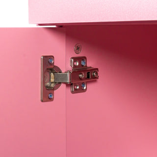 Sunvega 3 in 1 Vanity Desk with Open Top Mirror and Visible Glass Desktop