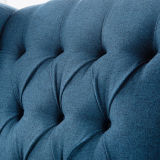 Sunvega Manual Wing Chair Recliner with High Resilience Sponge and Silver Bubble Nails