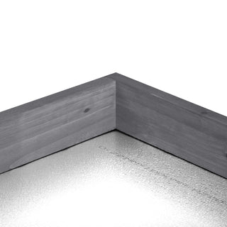 Sunvega Premium Fir Wood Potting Bench with Galvanized Tabletop and 2-Tier Storage