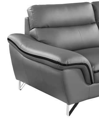 Sunvega Genuine Leather Chair with Comfortable Cushioned Seat and Back