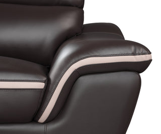 Sunvega Genuine Leather Chair with Comfortable Cushioned Seat and Back