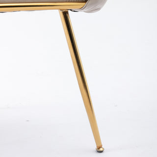 Sunvega Luxury Modern Velvet Single Sofa Chair for Bedroom Lazy Person Stool