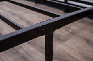 Sunvega Modern Twin Steel Heavy-Duty Platform Foundation with Under-Bed Storage