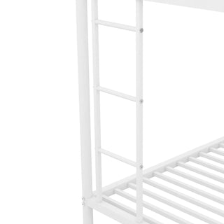 Sunvega Twin over Full Bunk Bed with Twin Trundle and Two Ladders