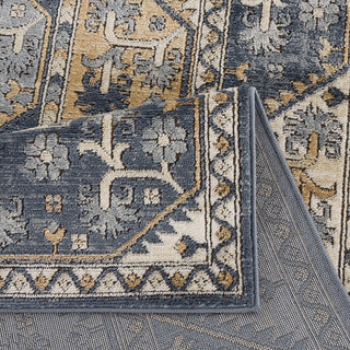 Sunvega Traditional Vienna Tiles Printed Machine Woven Polypropylene Area Rug