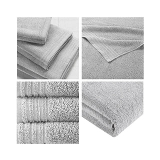 Sunvega Ultra Fresh Anti-Microbial 100% Cotton Quick Dry 12 Piece Towel Set