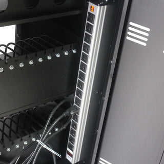Sunvega Mobile Charging Cart and Cabinet for 35 Tablets Laptops with Locking Storage
