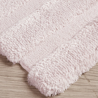 Sunvega Soft Fade Resistant Non Skid Bath Rug with High Low Stripe Design
