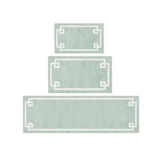 Sunvega Plush Cotton Tufted Bath Rug with Non-Skid Backing and Hotel Design