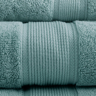 Sunvega 8-Piece Premium Cotton Towel Set with Antimicrobial Treatment for Health and Wellness