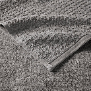 Sunvega Antimicrobial Jacquard Waffle Cotton Towel Set with Dobby Cuff and Quick Dry