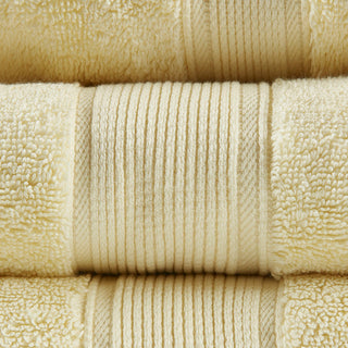 Sunvega 8-Piece Premium Cotton Towel Set with Antimicrobial Treatment for Health and Wellness