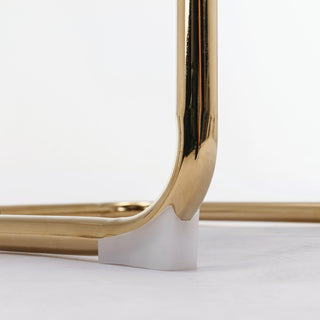 Sunvega Modern Dining Chairs with Corduroy Fabric and Gold Metal Base