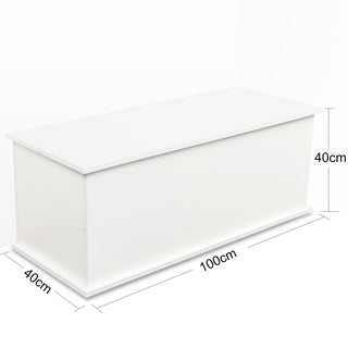 Sunvega Lift Top Wood Storage Chest Trunk with Safe Hinge for Entryway Bench