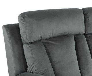 Sunvega Reclining Transitional Microfiber Fabric Chair with Lumbar Support