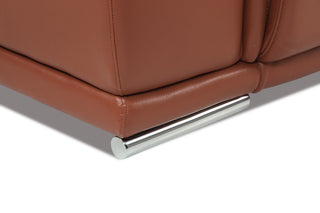 Sunvega Top Grain Italian Leather Power Reclining Sofa with USB Charger