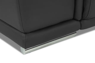 Sunvega Genuine Italian Leather Power Recliner Chair with USB Charger