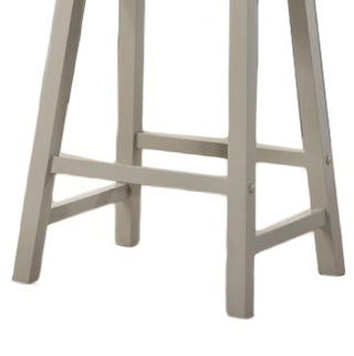Sunvega Ergonomic Backless Counter Height Stool Set of 2 with Flared Legs