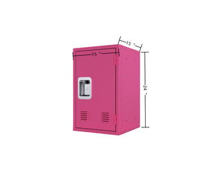 Sunvega 24 Inch Lockable Metal Storage Cabinet with 1 Door for Office or Home