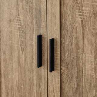 Sunvega Two Door Storage Cabinet with Adjustable Shelf Made of MDF Board for Bathroom