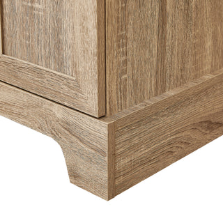 Sunvega Two Door Storage Cabinet with Adjustable Shelf Made of MDF Board for Bathroom