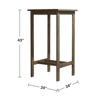 Sunvega Honey Eucalyptus Wooden Outdoor Dining Stool with Weather Resistant Finish