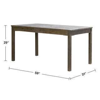 Sunvega Honey Eucalyptus Wooden Outdoor Dining Stool with Weather Resistant Finish