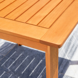 Sunvega Honey Eucalyptus Wooden Outdoor Dining Stool with Weather Resistant Finish