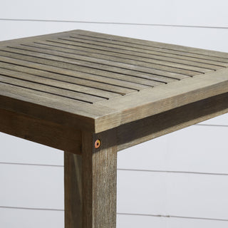 Sunvega Honey Eucalyptus Wooden Outdoor Dining Stool with Weather Resistant Finish