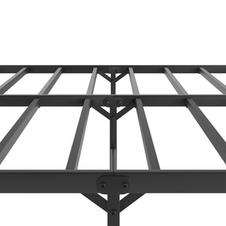 Sunvega Metal Platform Bed Frame with Headboard for Modern Bedroom No Box Spring