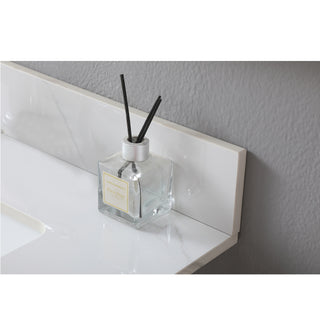 Sunvega Sintered Stone Vanity Top with Ceramic Undermount Sink and Backsplash