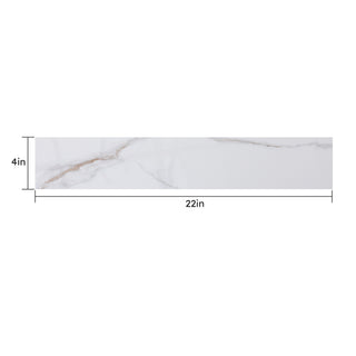 Sunvega Montary Carrara Gold Sintered Stone Vanity Top with Side Splash