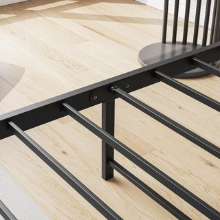 Sunvega Full Size Bed Frame with Storage Headboard and Charging Station Outlets