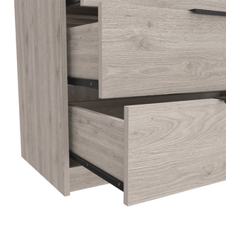 Sunvega Maryland Three Drawer Dresser with Superior Top in Black Wengue Pine Finish