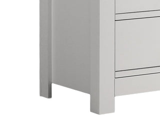 Sunvega White 6-Drawer Dresser with Black Handles and Paper Lamination Finish