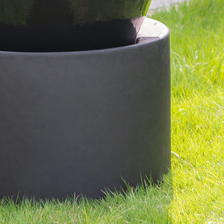 Sunvega Outdoor Cement Urn Fountain with Unique Design for Garden and Patio