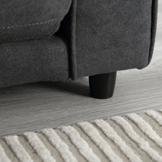 Sunvega Velvet Linen Convertible Sofa Bed with Storage for Small Spaces