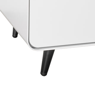Sunvega Modern Steel Bedside Cabinet with 3 Drawers for Bedroom Living Room Storage