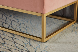 Sunvega 58.6" Contemporary Velvet Storage Bench with Button Tufted Top for Bedroom